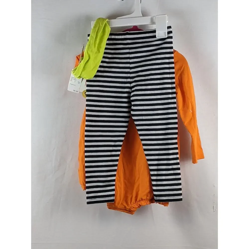 Baby Girls' 3pc Pumpkin Top Pants Headband Set Cat & Jack Orange 3-6M‎ Outfit